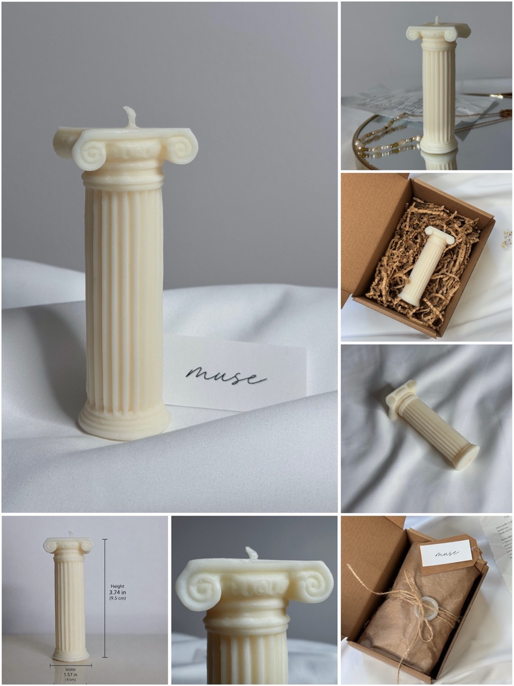 Roman Column Candle | Aesthetic Home Decor🏛️